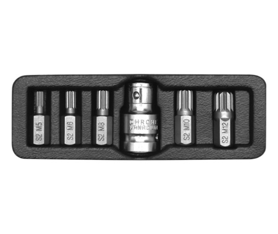 BITSATZ SPLINE 6-TLG. IM METALLKASTEN